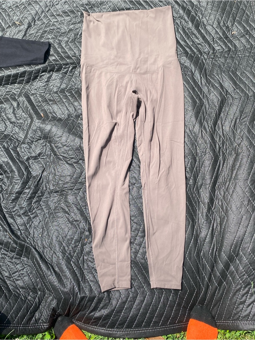 Posh High-Waist Maternity Leggings / Yoga Pants in Taupe